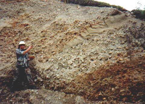 Looking at Alluvial Gravels at the Blue Ribbon Mine Alaska